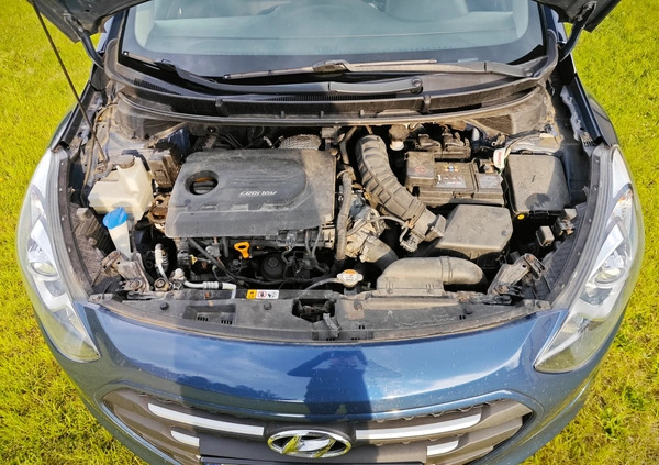Hyundai I30 cena 39500 przebieg: 181674, rok produkcji 2017 z Wronki małe 211
